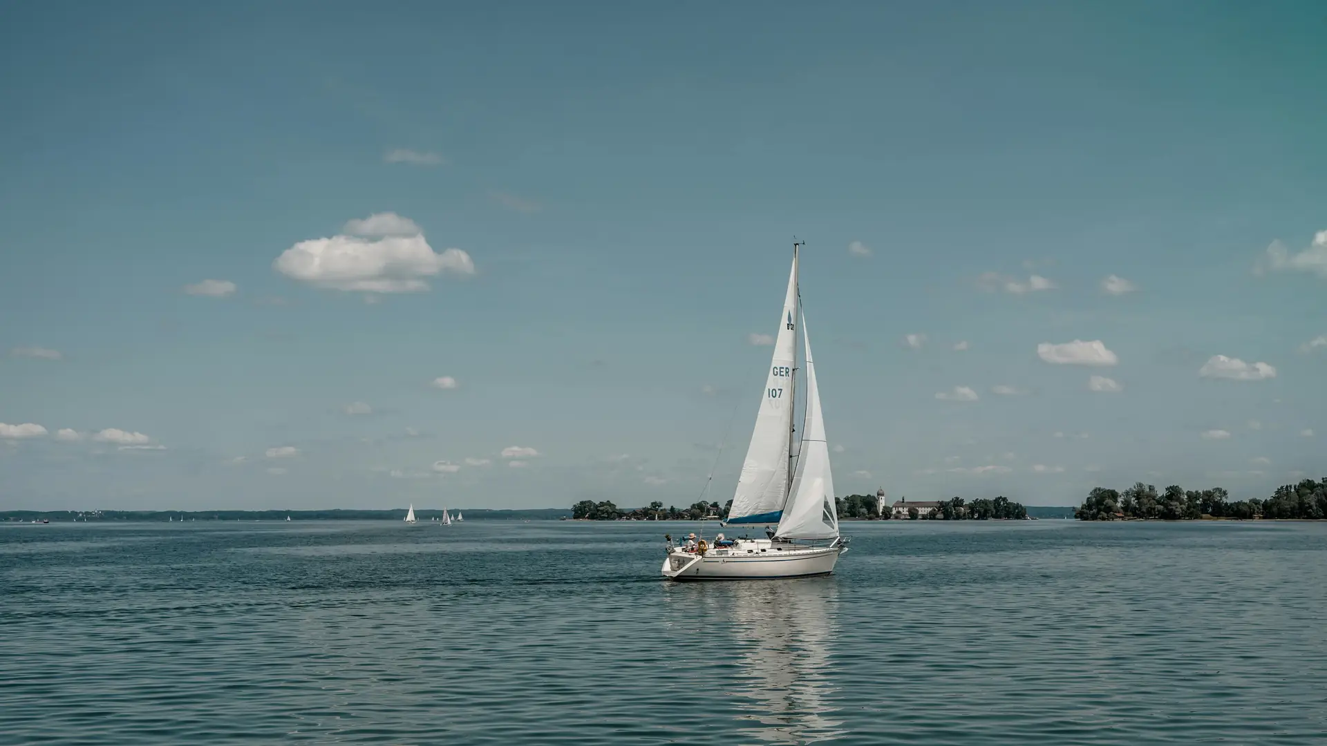 Segelboot auf dem Chiemsee